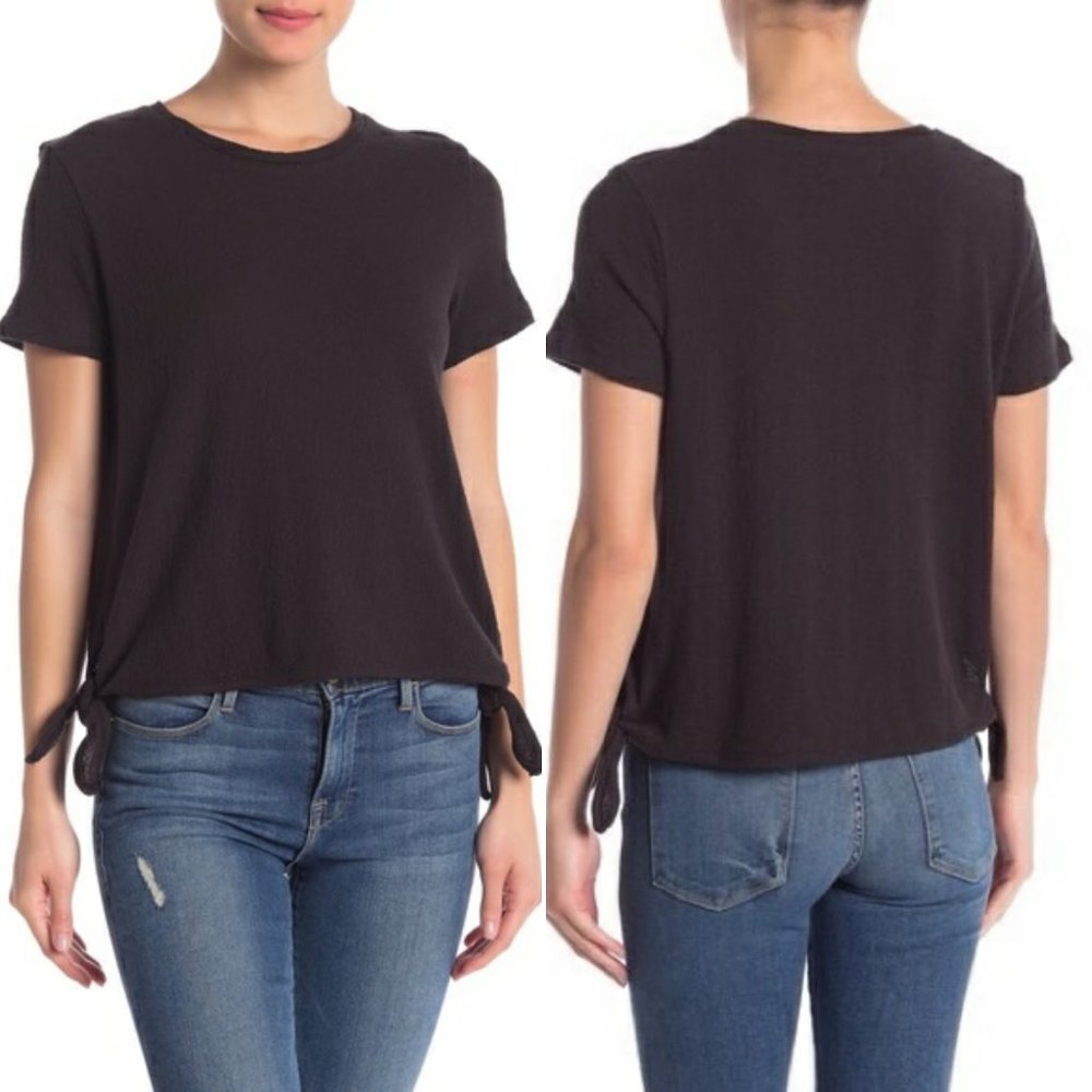 MADEWELL Modern Side Top, Black TIe Boho, M
